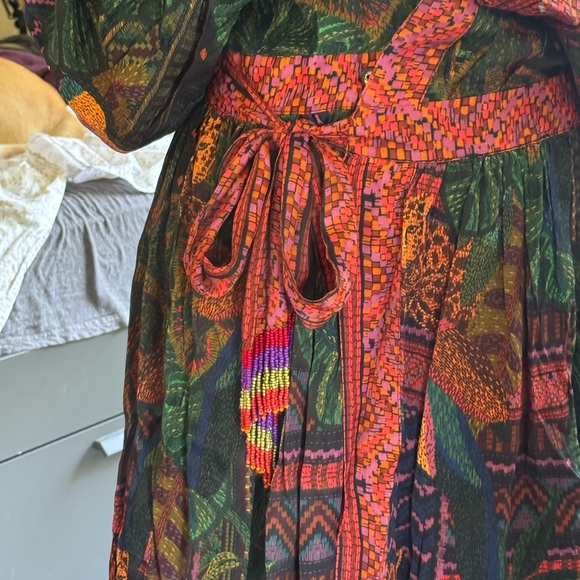 Colorful Patterned Kimono Robe - Picture 3 of 4